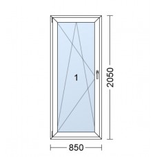 Plastové dveře | 85x205 cm | Levé