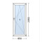 Plastové dveře | 85 x 205 cm (850 x 2050 mm) | bílé |otevíravé i sklopné | pravé
