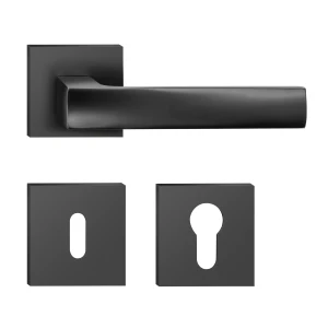 Klika Bolzano - Černá, rozeta 6 mm