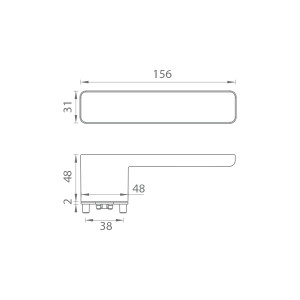 Klika GK - R8 ONE - Grafit černá