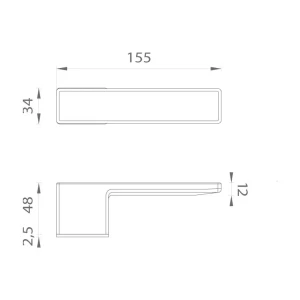 Klika ASG - HEDERA - RT - Černá matná