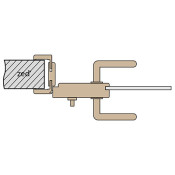 Vnější (Z) - WC zámek se montuje na vnější stranu dveří