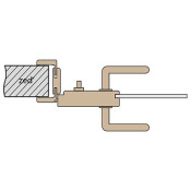 Vnitřní (W) - WC zámek se montuje na vnitřní stranu dveří