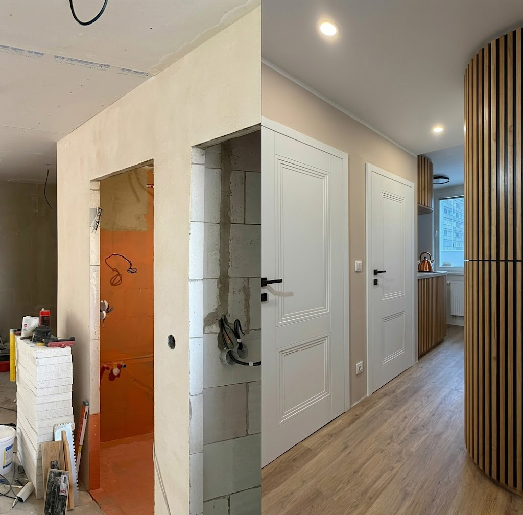 Kompletní rekonstrukce bytu: Od plánu po montáž dveří
