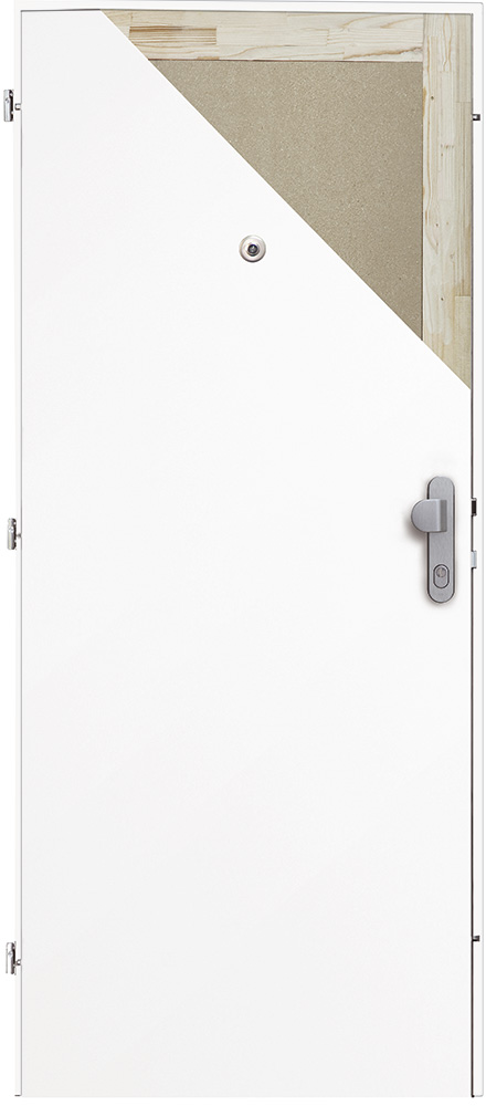 Bezpečnostní dveře BT 2, 80 P, Bílý PREMIUM